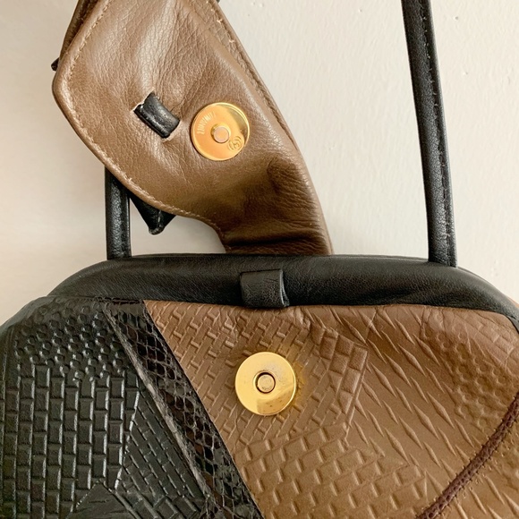 ❌Sold Vintage 80s Clemente Patchwork Snake Purse - Picture 9 of 13